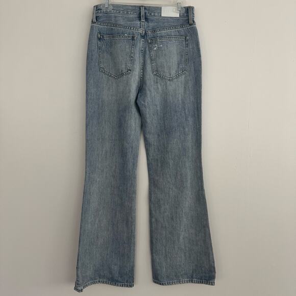 Pistola Stevie Relaxed Distressed Flare Jeans in Ruthless - Picture 5 of 7